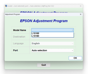 Download Resetter Epson L15160