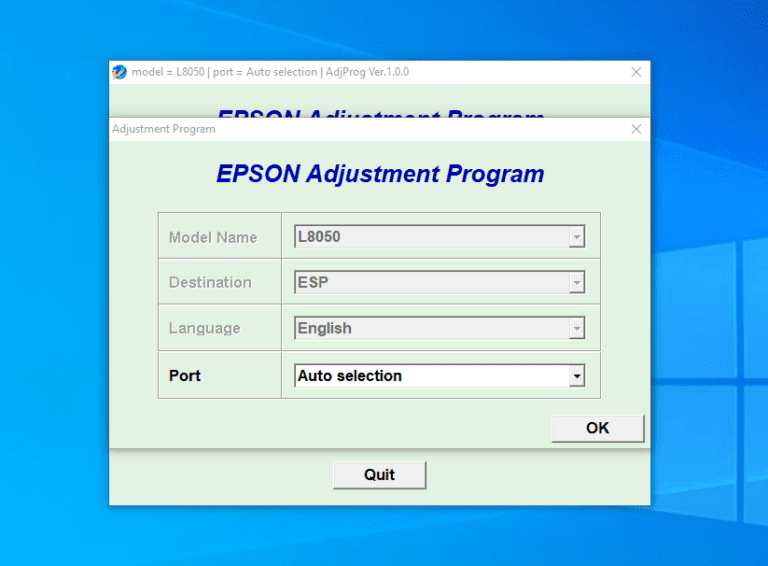Download Resetter Epson L8058