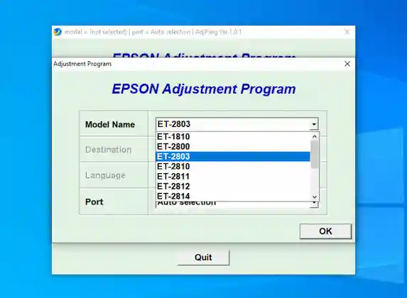 Download Resetter Epson ET-2803 Terbaru