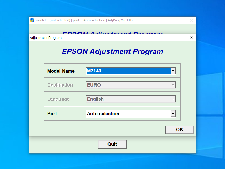 Download Resetter Epson M2140